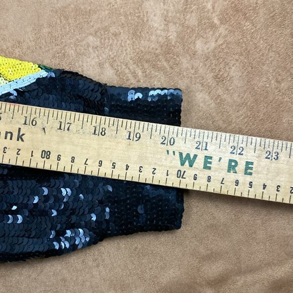 10-12 Vintage Lillie Rubin Sequined Beaded  All over the world Jacket - Picture 11 of 12